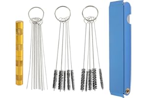 CARBBIA 4 Pcs Carburetors Carbon Dirt Jet Remove Cleaner Tool Kit, Wire Torch Tip Cleaner Wires Tool Brushes Cleaning Needles