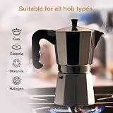 VonShef Stovetop Coffee Maker 9 Cup Aluminium Moka Pot 450ml view 5