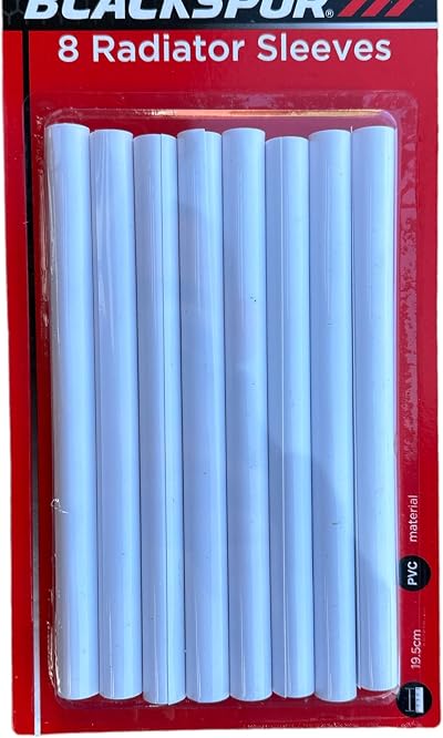 Quailitas Radiator Pipe Covers Sleeves Pack of 8 15mm White PVC Heat-Resistant