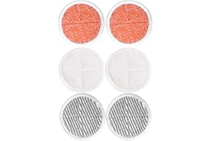 KEEPOW Spinwave Replacement Pads for Bissell Spinwave Mop 2124,2039A,2307,23157,20391,20399 Powered Hard Floor Mop (6 Pack)