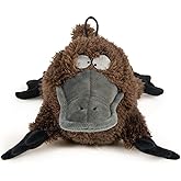 TrustyPup Strong 'N Silent Platypus Silent Squeak Plush Dog Toy, Chew Guard Technology - Brown, Large