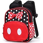 Voikukka Cute Little Girls Backpack Small Kids Mini Backpacks for Toddler Book Bag Children Preschool Backpack Kindergarten Bookbag Mini Mouse Girl Toys Gift Travel Backpacks