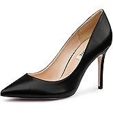 JOY IN LOVE Women's Pump Shoes 3.5" High Heels Pointy Toe Stiletto Pumps