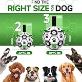 HETOO Interactive Dog Football Toy with Webbing 8 Inch Small Medium Breeds view 2