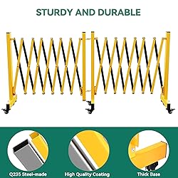 YITAHOME Metal Expandable Barricade Gate, 16FT
