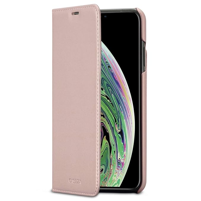 CASEZA iPhone XS Max Flip Case Rose Gold Oslo PU Amazon.co.uk Electronics