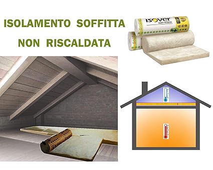 Futurazeta Lana Minerale Isolante Rotolo Mq1560 Isolamento Termico Coibent Solaio Soffitto