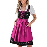Scarlet Darkness Oktoberfest Costume for Women Bavarian Dirndl Dress German Outfit