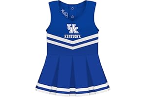 CREATIVE KNITWEAR College Baby NCAA Officially Licensed Cheerleader Bodysuit Dress - Team Logo, Multiple Colors, for Baby Girls - (0-24 Months)
