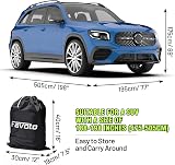 Favoto SUV Car Cover 188-198 in Waterproof 5 Layer with Right Zip - Black view 6
