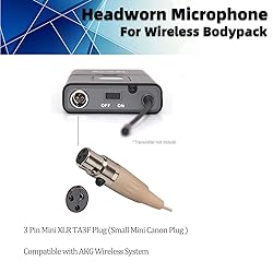Sujeetec Microphone Headset Discreet Headworn