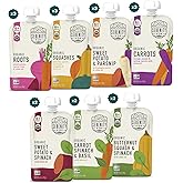 Serenity Kids Certified Organic Baby Food Veggie Puree Pouches Variety Pack - 18 x 3.5 oz for 6+ Months - No Added Sugar & Allergen Free - BPA-Free Packaging - Baby Food Pouches - Pouches Toddler