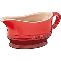 Le Creuset Stoneware Gravy Boat, 12 oz., Cerise