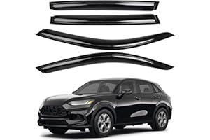 AUXKO Window Rain Guard for Honda HRV 2023 2024 2025 2026 Outside Tape-On Shatterproof Sun Smoke Guard Vent Visor Side Window Wind Deflectors Accessories for Honda HR-V 2023 2024 2025 2026