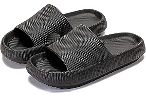 sharllen Cloud Slides for Kids Boys Girls House Slippers Comfy Kids Cloud Slippers for Boys Non-Slip Kids Slippers for Girls Beach Slide Sandals Black/White/Beige