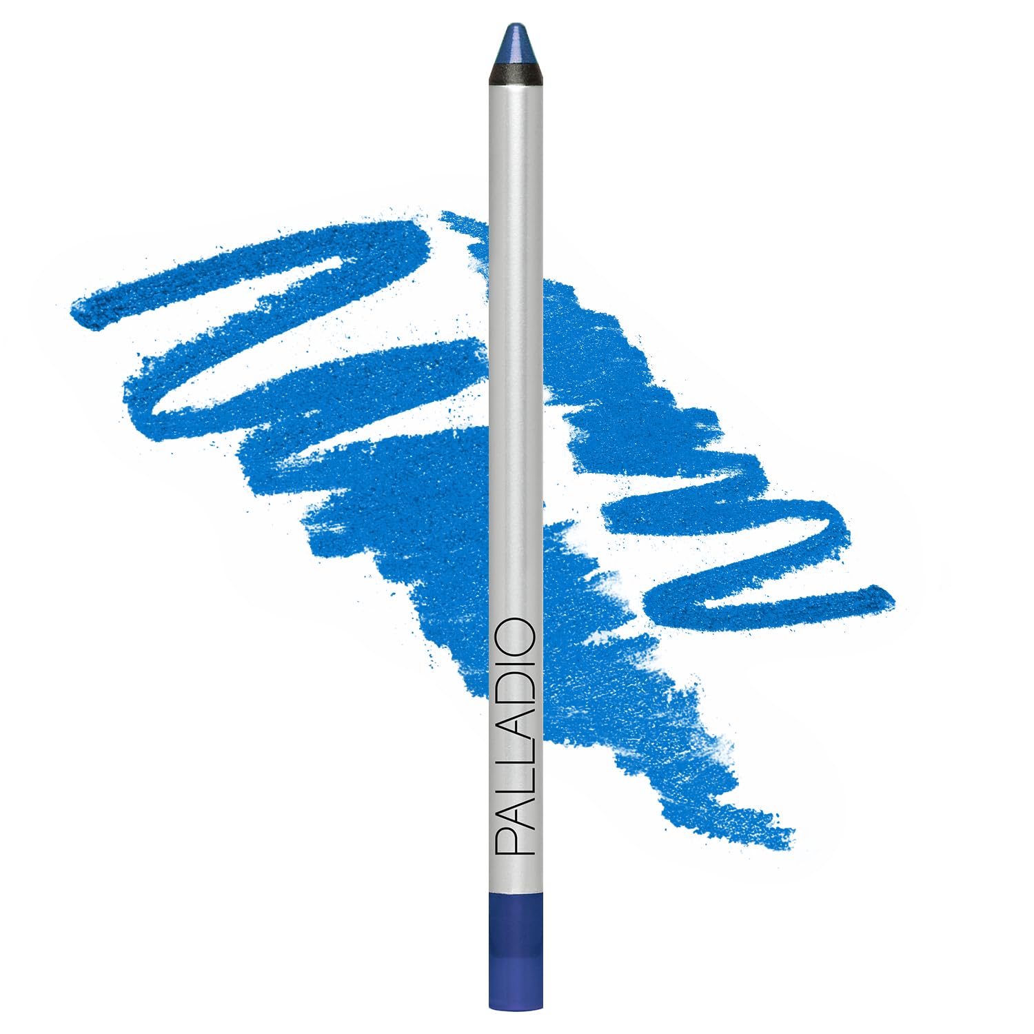 Palladio Precision Eyeliner, Silicone Based, Rich Pigment, Gentle Application, Dramatic Smoky Effect to Soft Everyday Wear, Sensitive Eyelids, Sets Itself, Can be Sharpened, Electric Blue