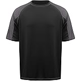 Islander Men Short Sleeve Loose Fit Rash Guard Swimsuit for Surfing, Swimming, Boating with UV Protection