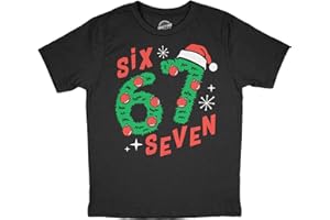 Youth Funny T Shirts 6 7 Christmas Sarcastic Viral Meme Graphic Novelty Tee for Kids