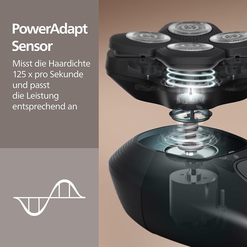 Head Shaver Pro Series 7000 – elektrischer Glatzenrasierer für Herren und Frauen, flexibler 360grad-Scherkopf und ComfortCut-Klingen, gründliche Rasur, sanft zur Haut, Modell HS7980/15