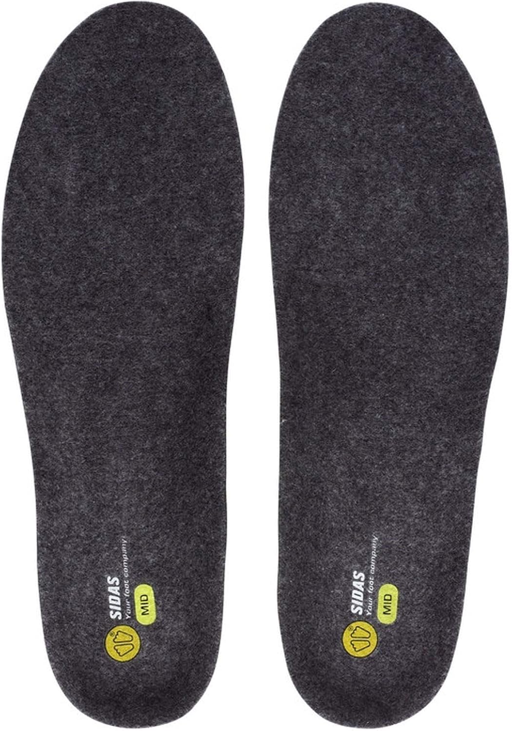 Semelle Sidas 3Feet Mid - Soutien Voûte Plantaire Moyenne, Antibactérienne Bambou, Coque EVA, Respirante