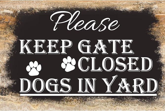 Amazon Com Banner Buzz Make It Visible Please Keep Gate Closed