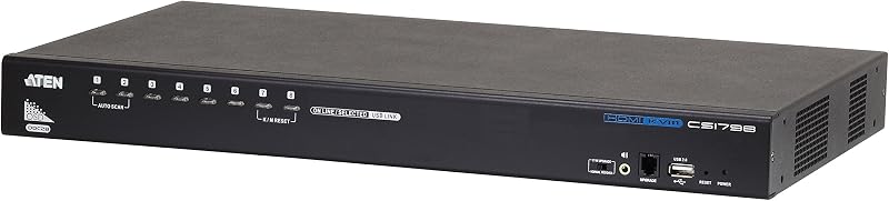ATEN 8-Port USB HDMI KVM Switch with USB Peripheral Port CS1798-AT-G
