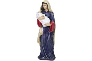 THE NATIVITY STORE A WORLDWIDE COLLECTION Mary and Baby Jesus Nativity Set - Sets for Christmas Indoor - Manger Scene Decorations - Christmas Nativity Set - Baby Jesus - Holy Family Scene