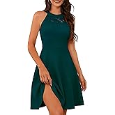 Bbonlinedress Women Cocktail Formal Wedding Dress Halter Evening Party Short Bridesmaid Holiday Prom Dresses for Teens 2026
