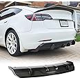 MCARCAR KIT Carbon Fiber Rear Diffuser for Tesla Model 3 Sedan 2016-2023 Rear Lip Diffuser Protector Factory Outlet Lower Bumper Lip Spoiler Body Kit (Style C)
