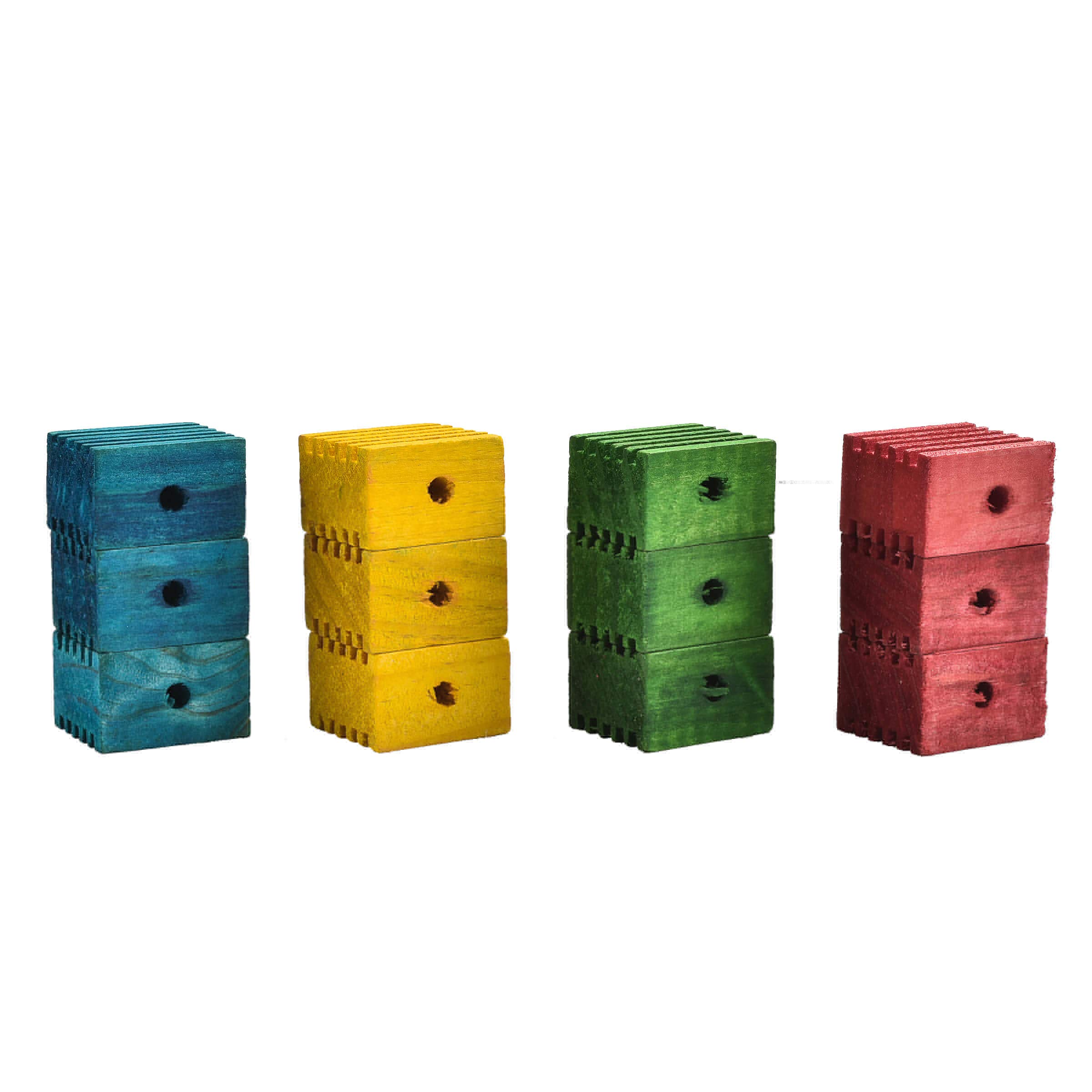 Groovy Blocks Parrot Toy-Making Parts - Large - Pack of 12