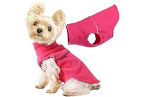 SHIFENMEI Dog Sweater Vest Easter Dog Clothes for Small Dogs Boy or Girl Pullover Fleece Dog Sweaters Winter Small Dog Sweater Coat - Pet Clothes Cat Sweater, XXS, Pink