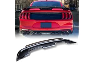 ZZDSNJ Glossy Black Spoiler Trunk Wing Spoiler Rear Wing for 2015-2020 Mustang S550 GT GT350 350R Wicker bill Style