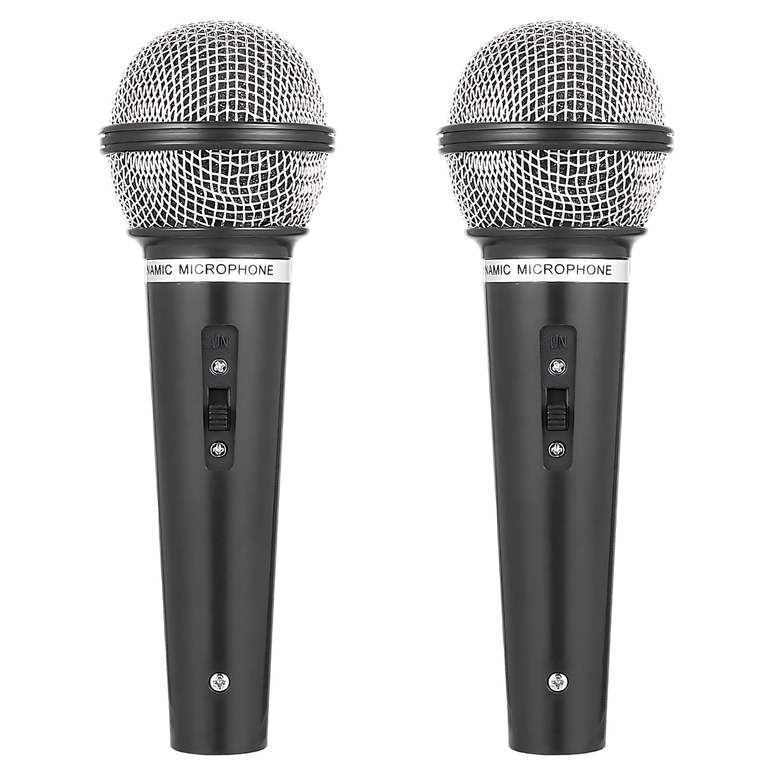 WNXBFO Fake Microphone, Microphone for Adult, 2 Pack Microphones for Singing, Pretend Play, Karaoke Parties, Birthday Party Supplies, Stage Performances