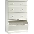 Sauder Pogo 3-Drawer Chest, L: 30.16" x W: 19.37" x H: 47.09", Soft White