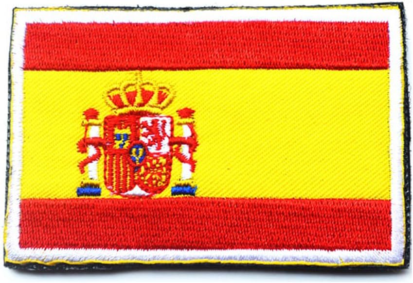 Spain Flag Patch Embroidered Military Tactical Flag Patches