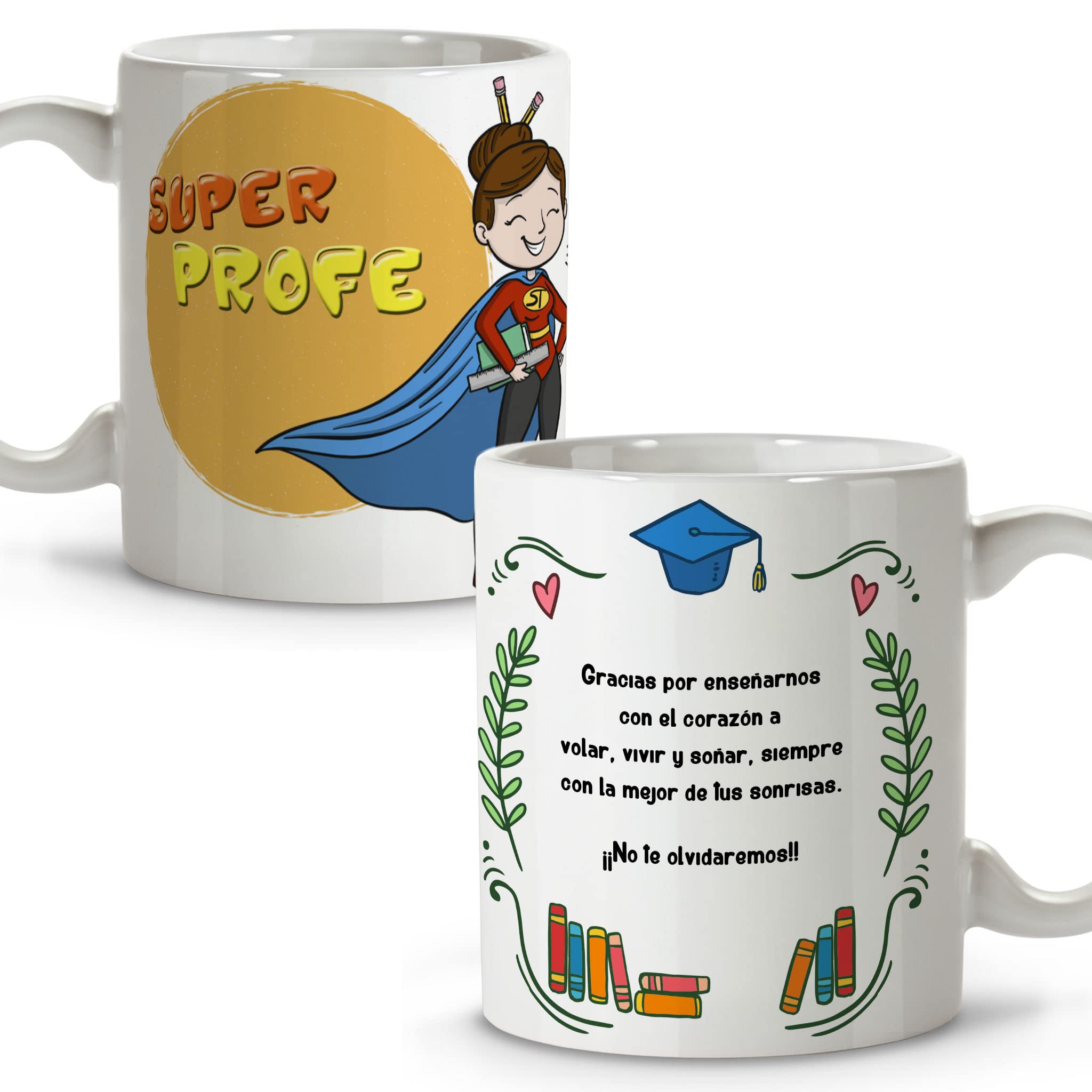 Teacher Mug. Original Gifts for Teachers. Ceramic Mug. Various Designs. SUPER TEACHER — image 1