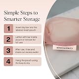 Kitsch Terracotta Bar Soap Saver Bag, Recycled Mesh Pouch for Shampoo & view 7