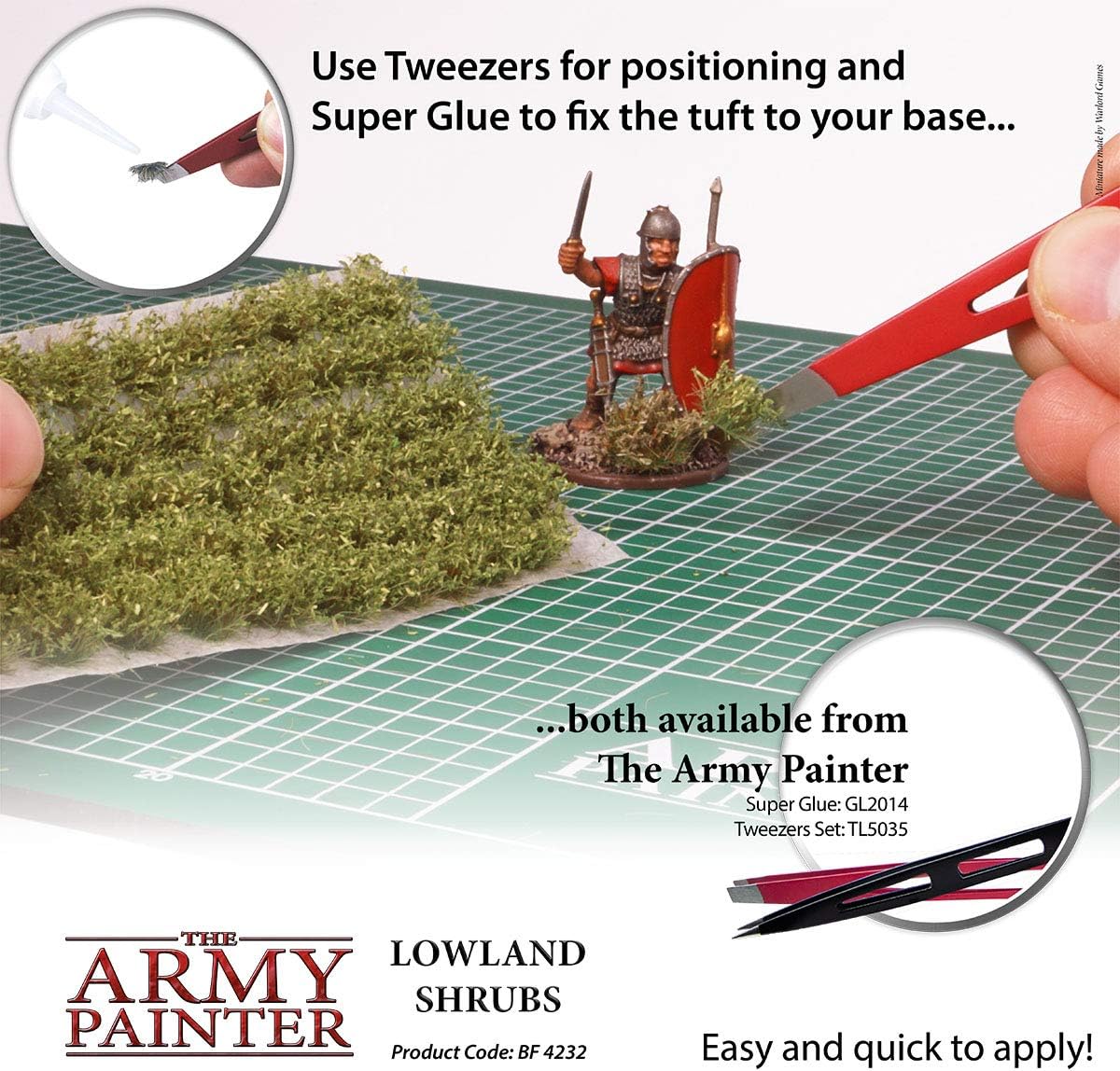 The Army Painter Lowland Shrubs, 77 Self Adhesive Static Grass Tufts in 3 Sizes, for Model Bases Terrain Scenics - Image 4
