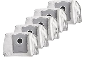 5-Pack Vacuum Dust Bags for ECOVACS for DEEBOT X8, T50, T50 Pro, T30C & DDB030041, Non-Woven Replacement Parts for Pet Hair
