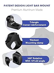 ZIDIYORUO Light Bar Mount for ATV- 360° Solid