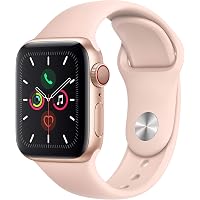 Apple Watch Series 5 (GPS + Cellular, 40mm) - Gold Aluminum Case with Pink Sport Band