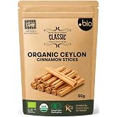 Organic Ceylon Cinnamon Sticks | USDA Certified Organic |100% Ceylon Cinnamon | Premium Quality TrueCinnamon| 1.76 oz (50g) Resealable Bag