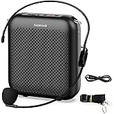 Norwii Voice Amplifiers for Teacher with Headset Microphone and Speaker | Natural voice amplification preserves the original sound. Free from noise and feedback. Portable design for Indoor use.