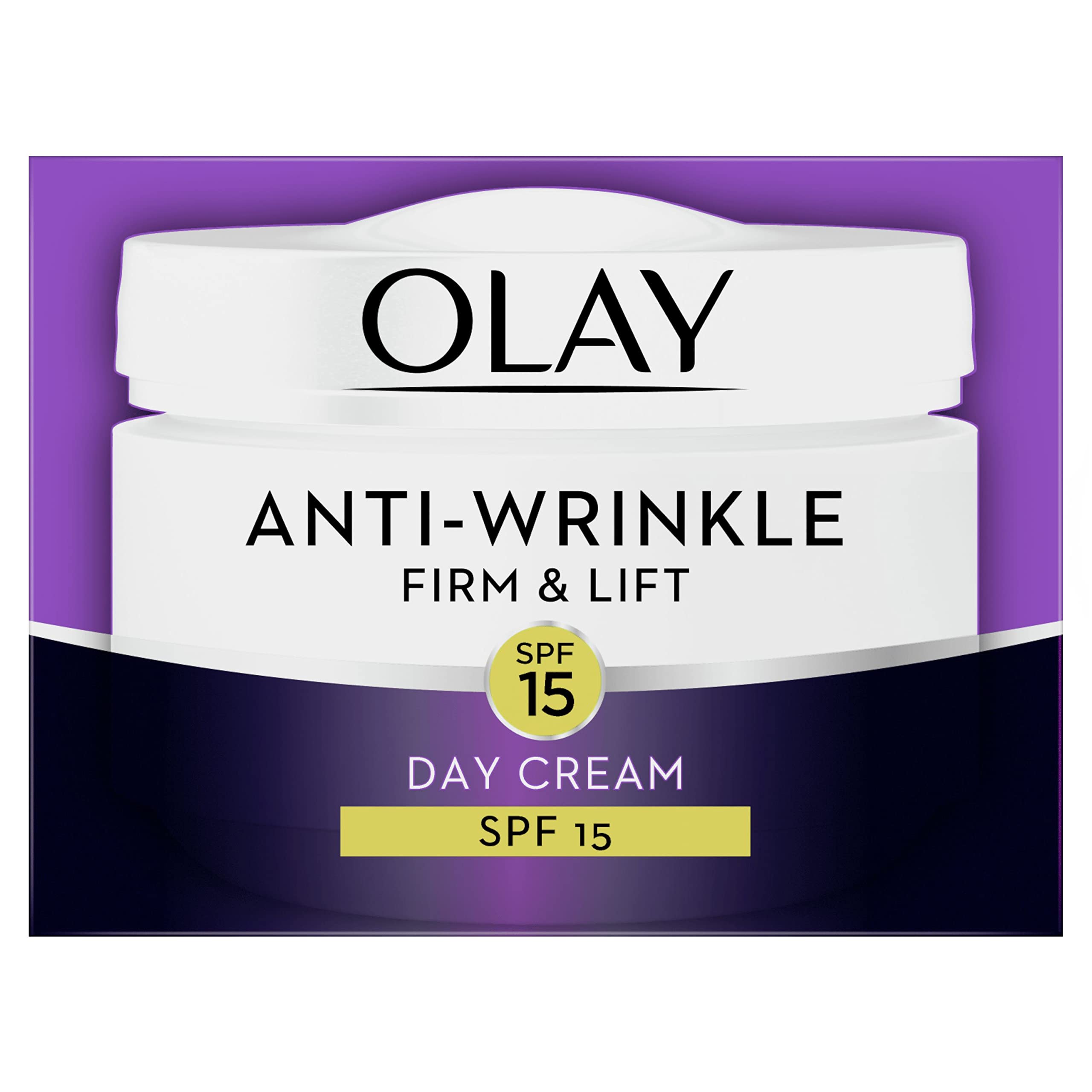 Olay SPF15 Anti-Wrinkle Firm and Lift Anti Ageing Moisturiser Day Cream, 50 ml