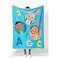 Sunny Side Up CoComelon Plush Travel Throw Blanket - Measures 40 x 50 Inches - Super Soft & Cozy Travel Accessories