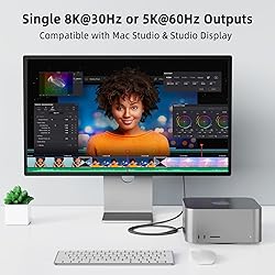 For Thunderbolt 4 Cable 40Gbps 2 in 1 USB C Cable