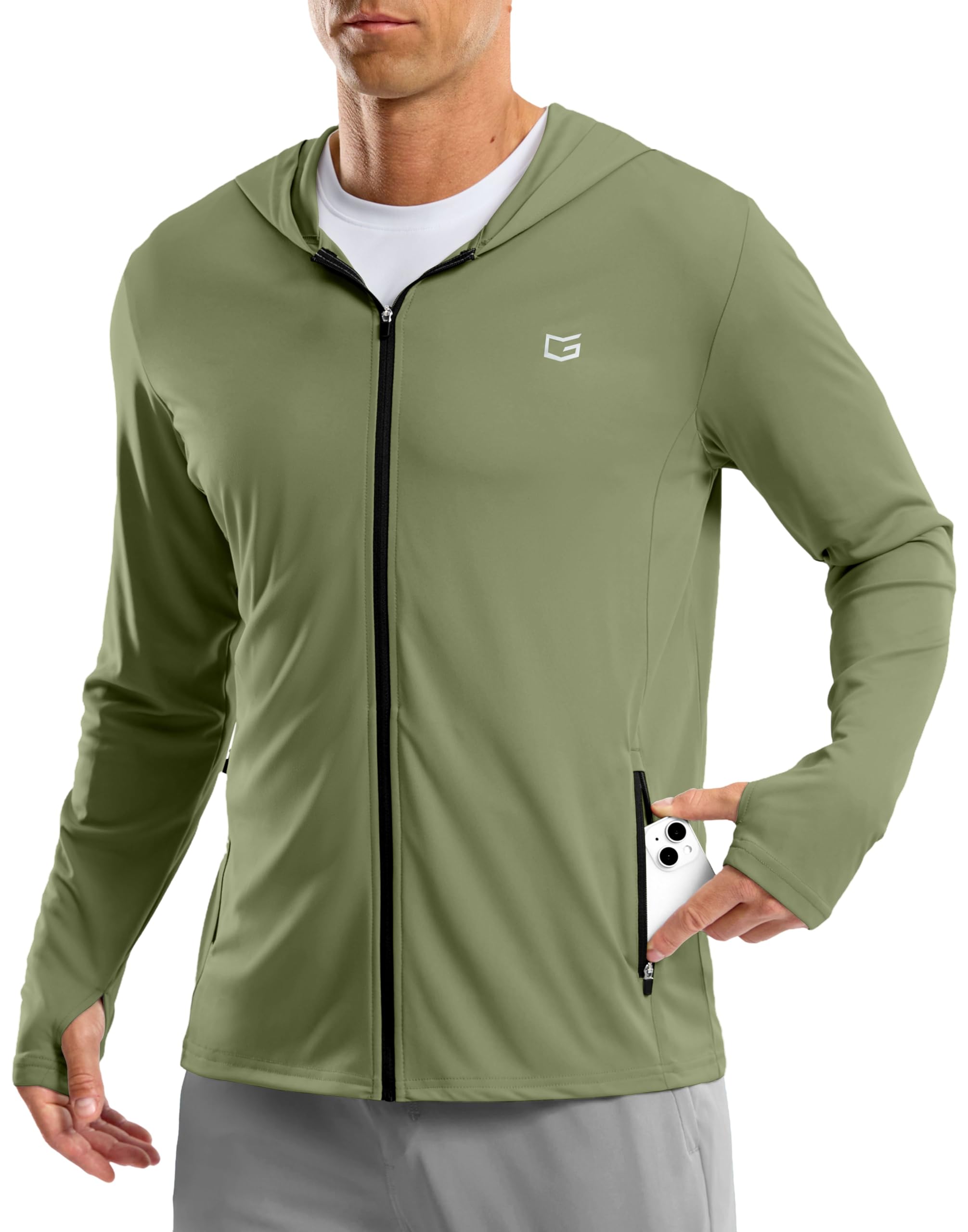 G Gradual Men's UPF 50+ Sun Protection Hoodie