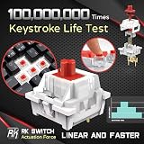 RK ROYAL KLUDGE RK61 Wired 60% Mechanical Keyboard Red Switch RGB Backlit view 4