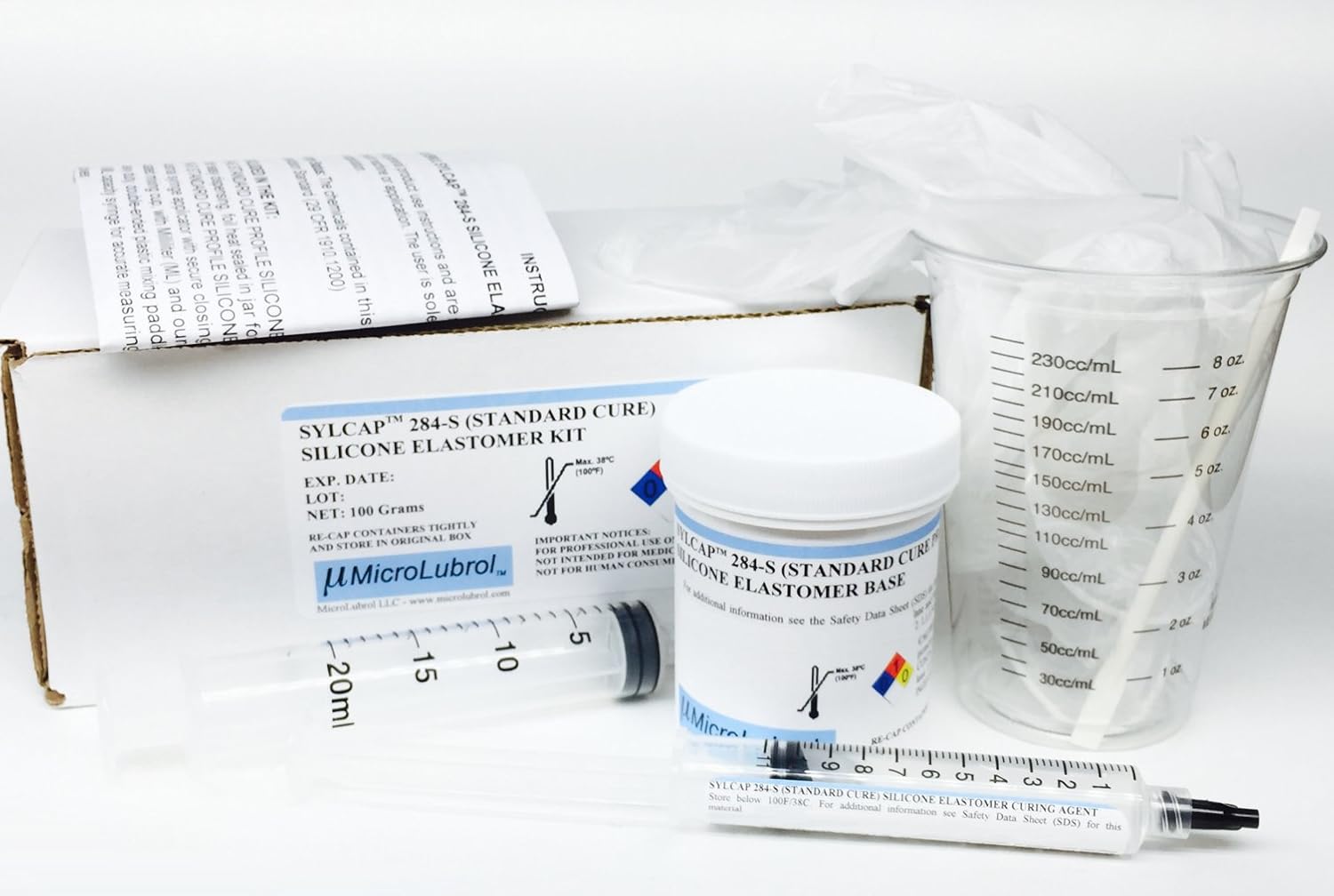 MICROLUBROL SYLCAP 284F (Fast Cure) Silicone Elastomer Encapsulant Kit