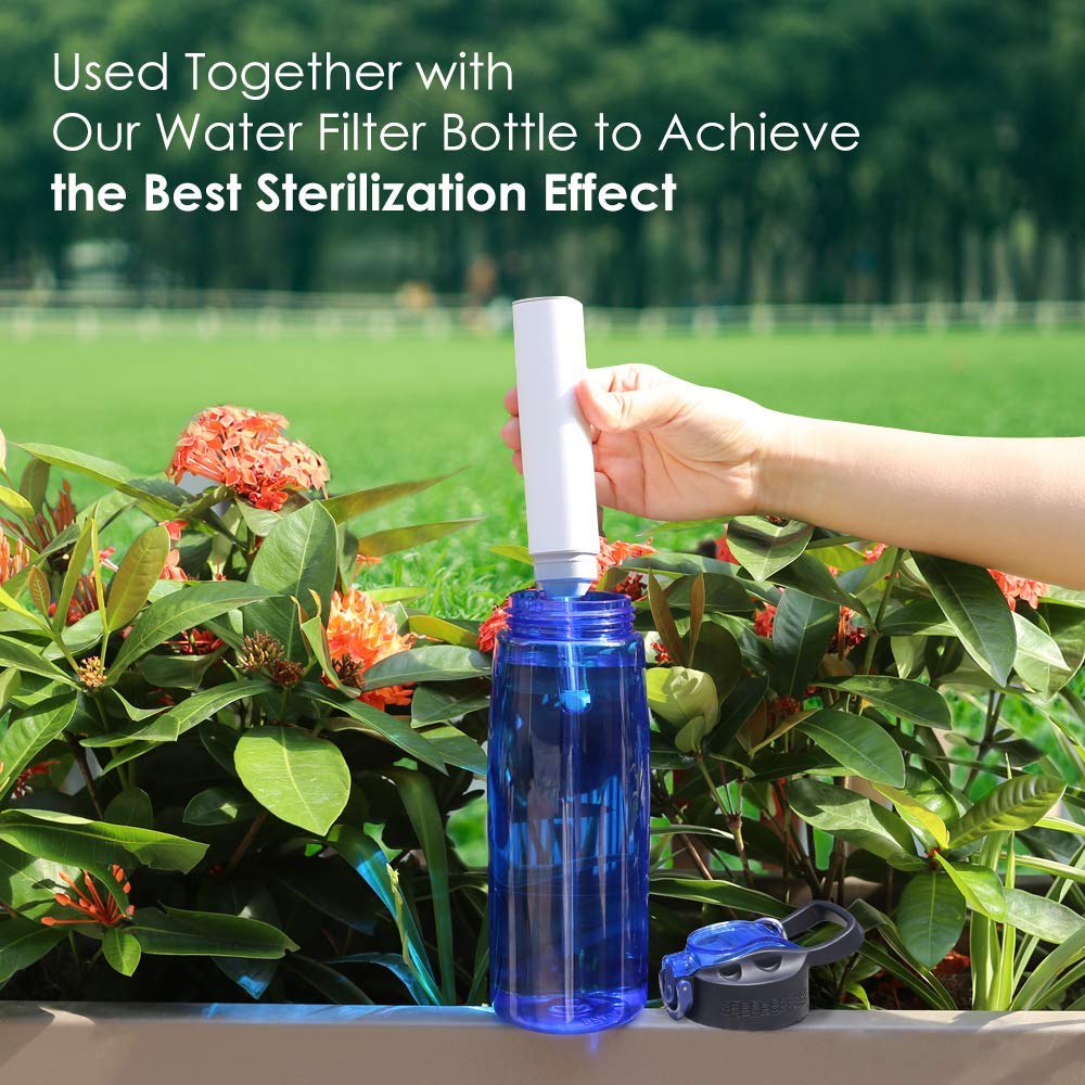 Membrane Solutions Water Purifier, Portable 50,000L Water Purification for Drinking Personal&Family Outing - UV Water Sanitizer with USB Cable, BPA Free Outdoor Survival Gear Camping Hiking Equipment: Industrial & Scientific